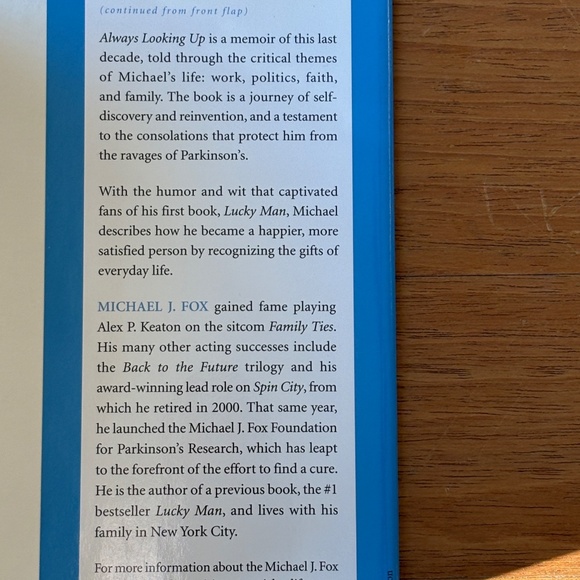 Always Looking Up Hardcover Book by Michael J. Fox - Picture 5 of 7
